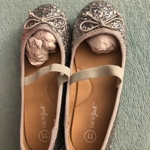 Cat and Jack Silver Shoes